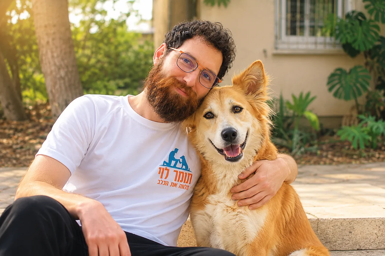 תומר עם כלב